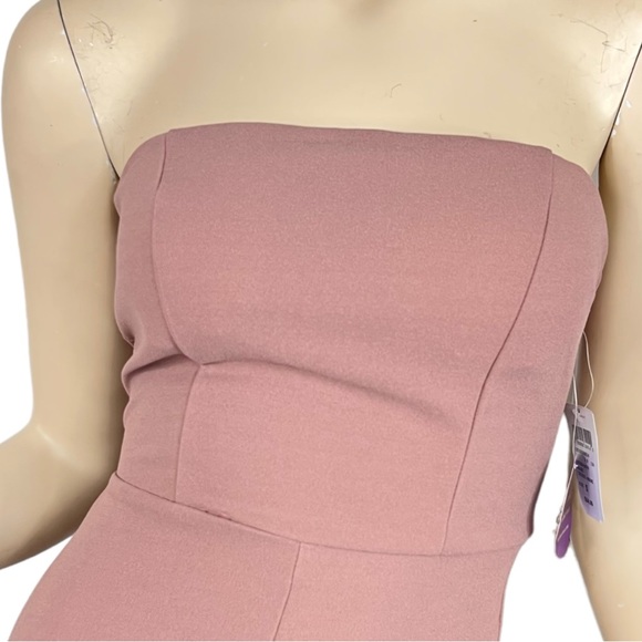 Windsor Formal Maxi Dress Strapless Lace Up Back Gown Mauve Size Small - Picture 6 of 12